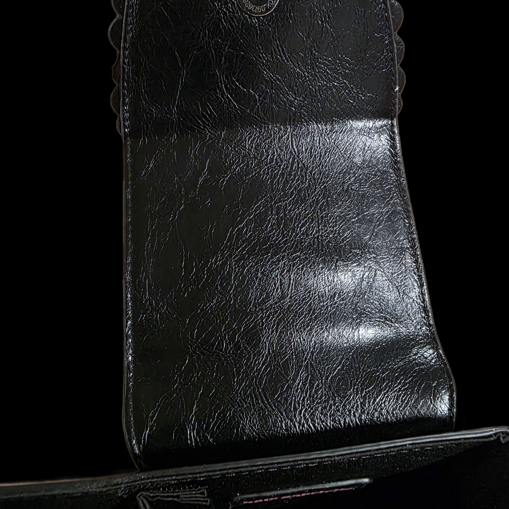Kate Gabrielle Black Faux Leather Tote / Shoulder Bag – Gently Used - Picture 10 of 12